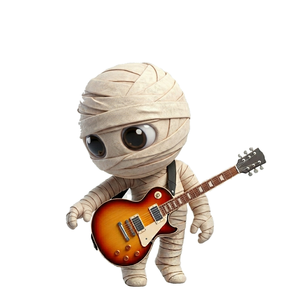 Spugs with a guitar